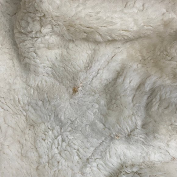 Vintage Ivory Faux Fur Coat Bagdad Styled by Sportowne Fabric by LaFrance - Picture 15 of 16